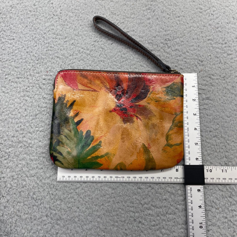 Patricia Nash 17.12 Cassini Womens Leather Spring Multi Floral Wristlet Handbag - Picture 4 of 11